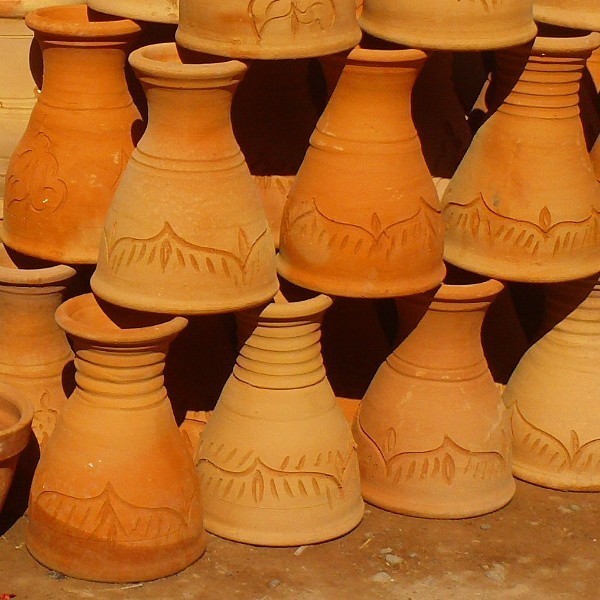 Pot en terre cuite du Maroc, Artisanat marocain de Marrakech